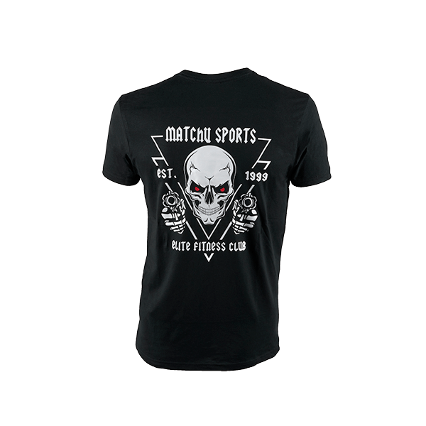 t shirt pistolen zwart back